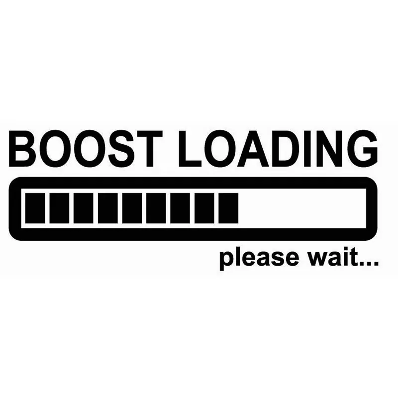 18 * 6.9cm turbocharged loading turbine shaped car window bumper motorcycle accessories decoration vinyl car waterproof sticker