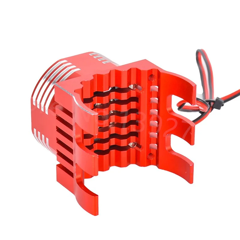 1/8 1/10 Scale RC Model Car Aluminum Alloy Heatsink Heat Sink 42mm 4274 ESC Motor Mount Cooling Fan With Colorful LED Light