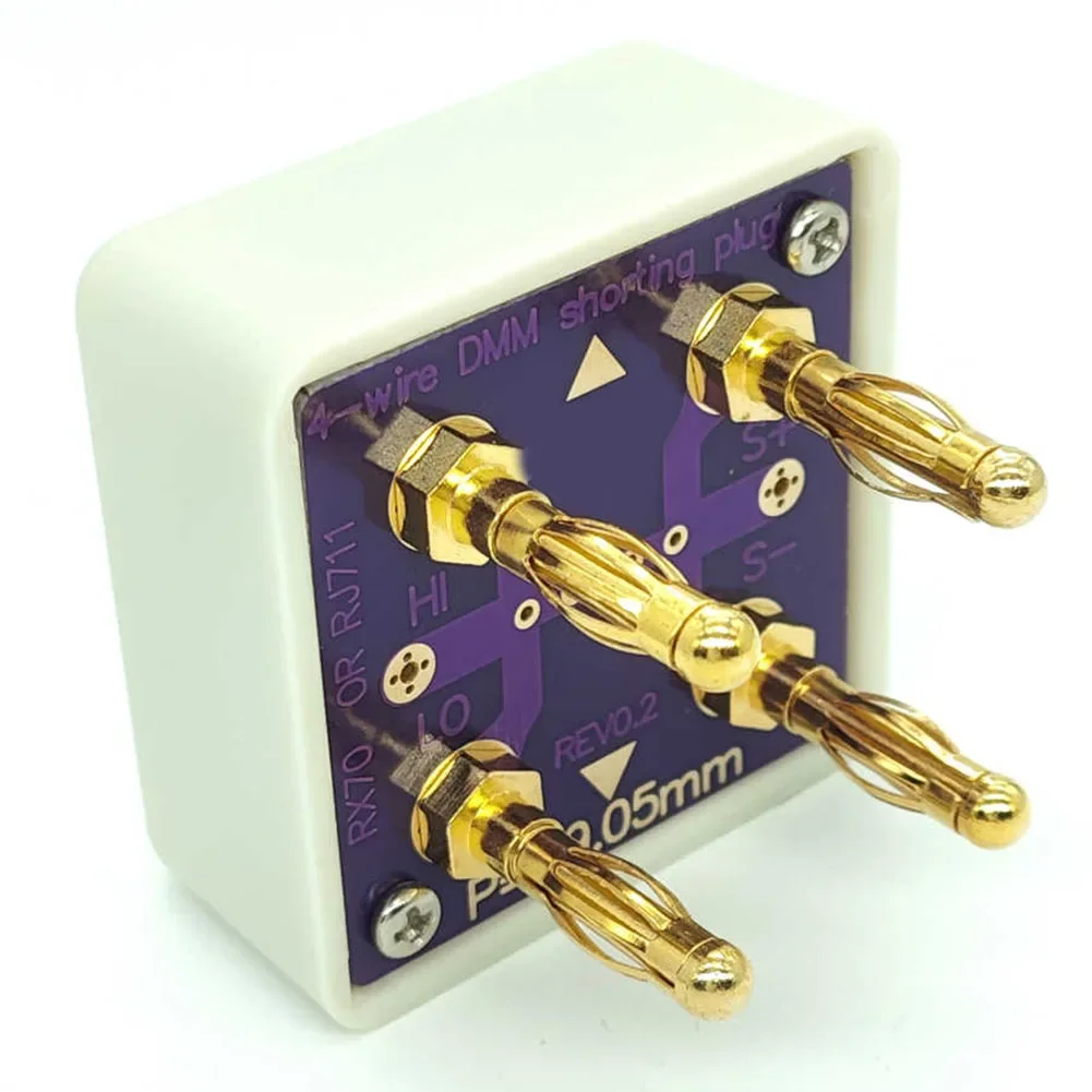 4-przewodowy dla DMM krótkie gniazdo standardowy rezystor kalibracja multimetr narzędzie weryfikacyjne dla RJ711 wysoki dla precyzyjnego rezystora