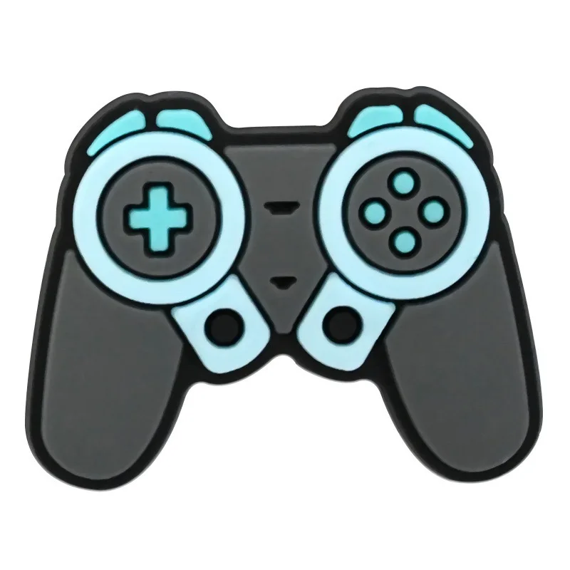 1-15Pcs Handheld Game Console Shoe Charms Level Up PVC Slipper Buckle Decorations For Children Party Presents