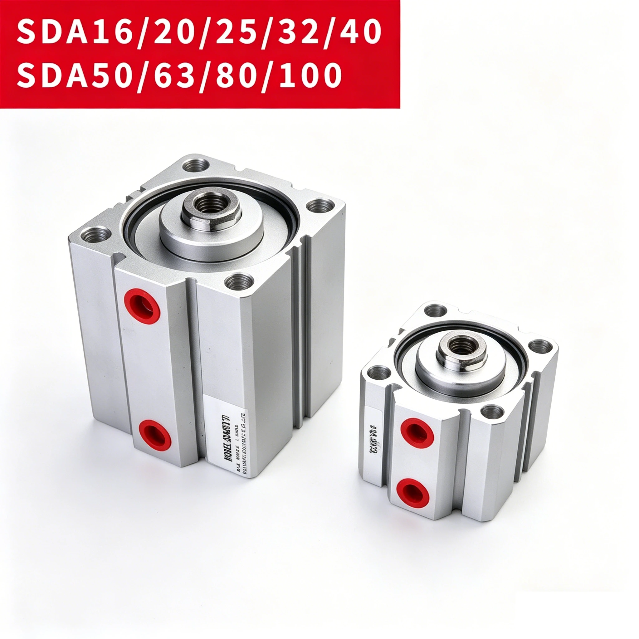 Factory Direct Sales Pneumatic Thin Small Cylinder SDA32 Bore 5/10/15/20/25/30/40/45/50/100