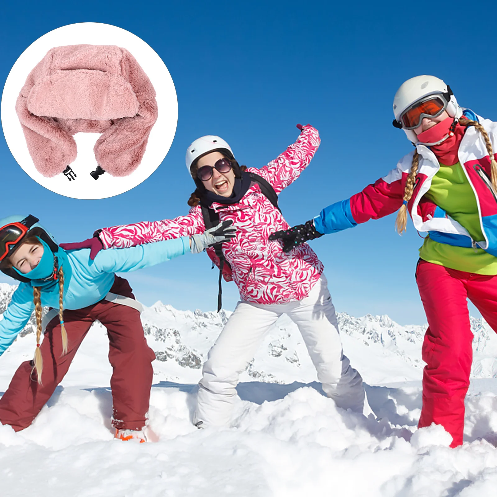 

Hat For Women Thickened Winter Ear Protection Cap Outdoor Sports Riding Winter Hat Skiing Style
