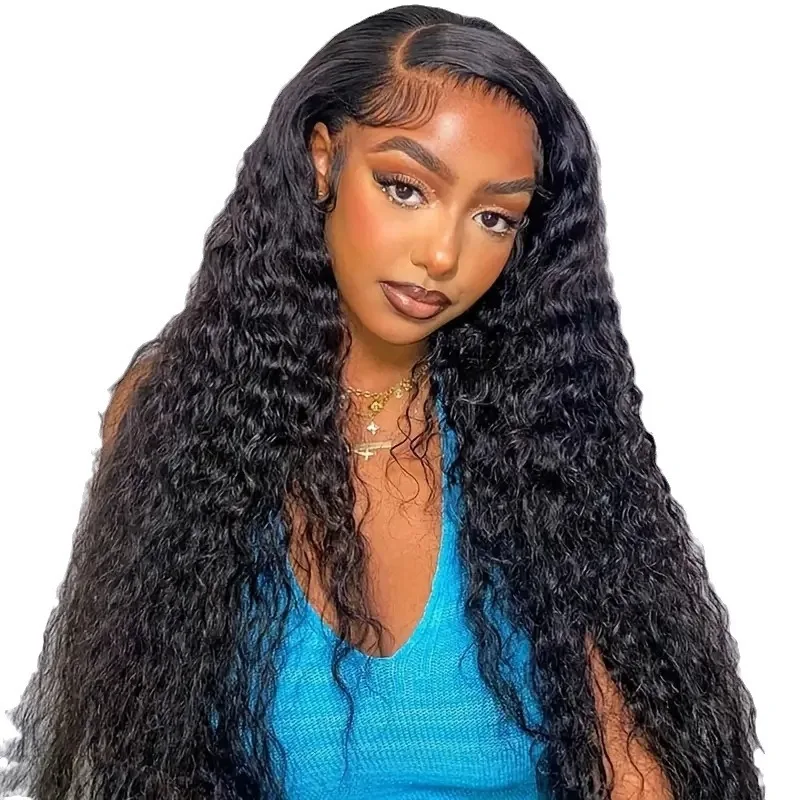 تخفيضات على الباروكات الاصطناعية للنساء، باروكات دانتيل أمامية عصرية طويلة مجعدة 13 × 6 عالية الوضوح للشعر البشري