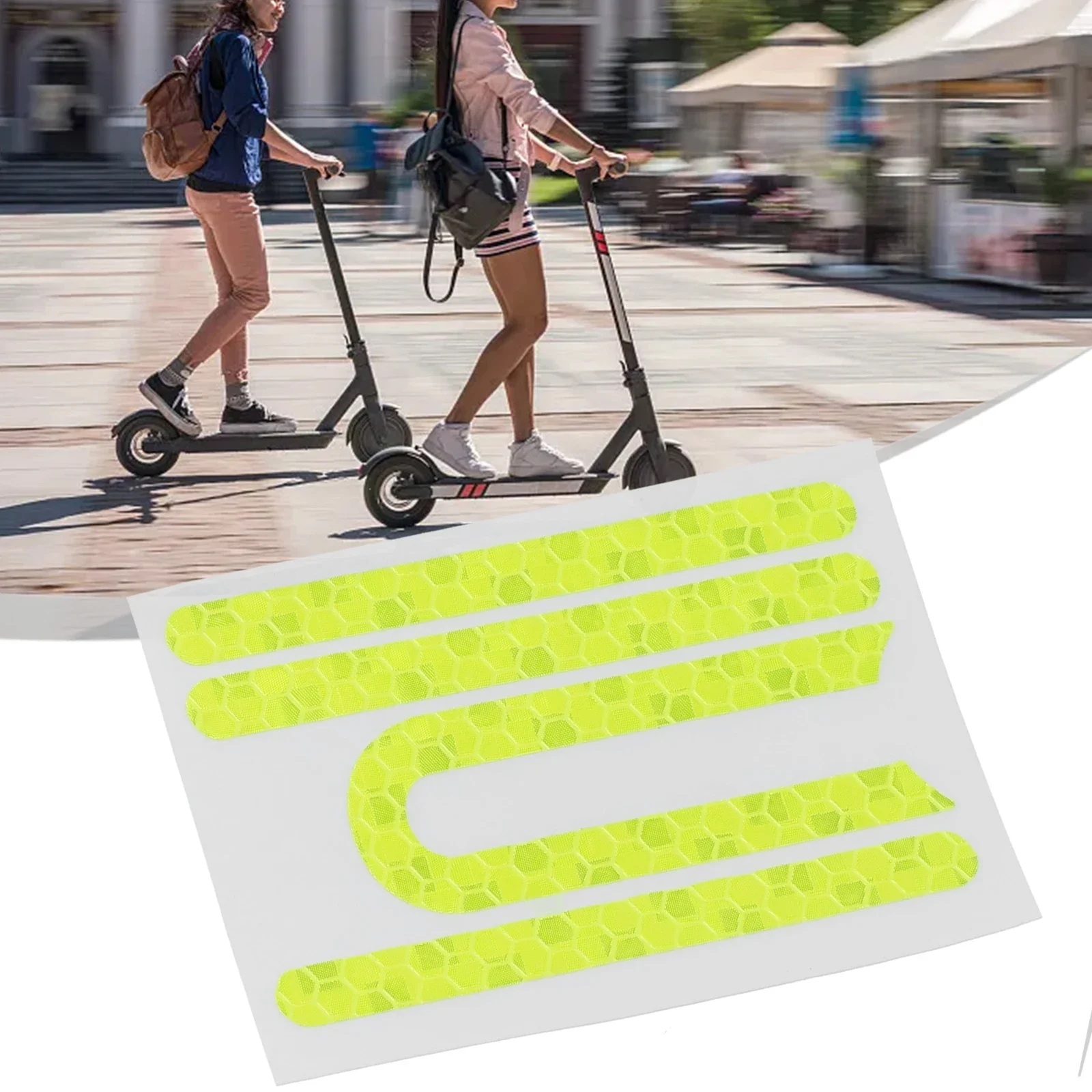 4Pcs/Set Electric Scooter Reflective Sticker Reflector For M365 Pro Night Safety Sign Electric Scooter Accessories