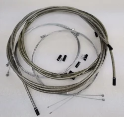 JAGWIRE BRAIDED TITANIUM COLOR SL SLICK LUBE LINER HOSE CABLE KIT BRAKE SHIFTER SUIT FOR SHIMANO SRAM BLACK CAPS