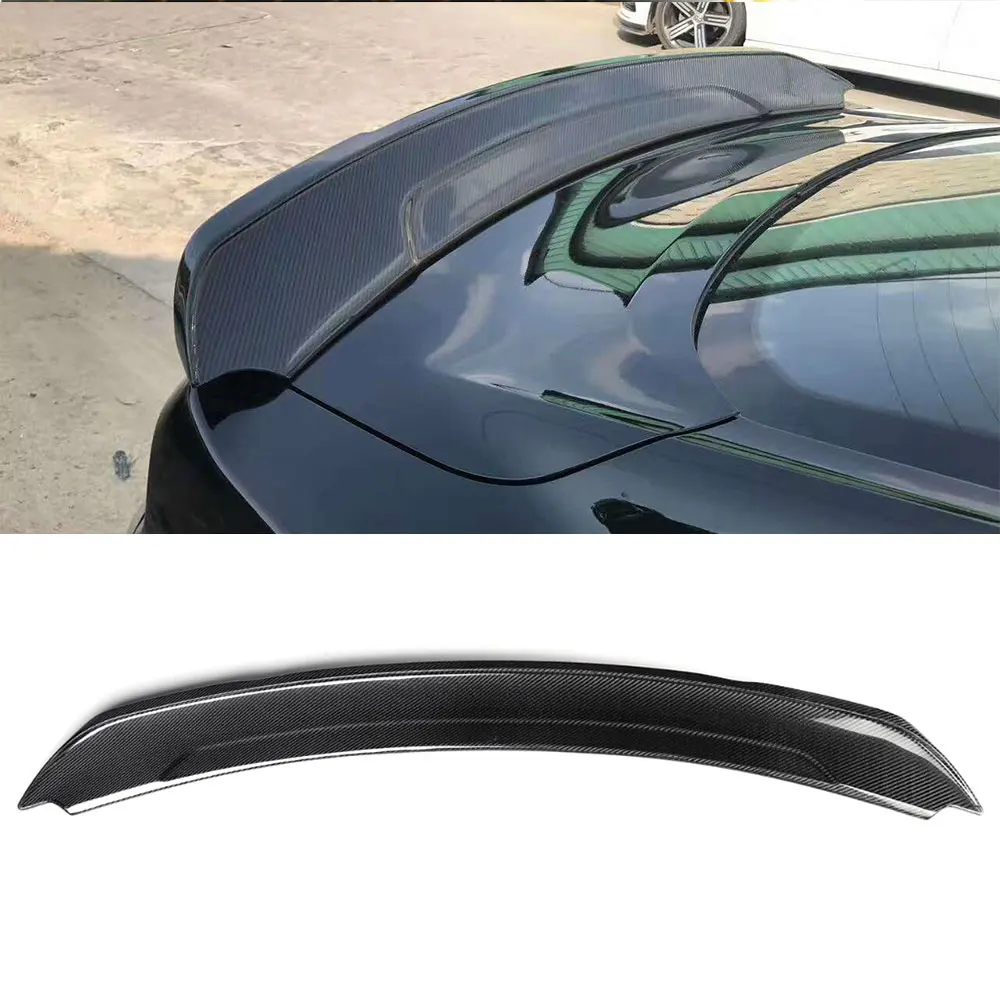 

VACOMUL Carbon Fiber Rear Boot Spoiler Wings for Ford Mustang GT V8 V6 Coupe GT350 Style Rear Trunk Spoiler 2015-2018 ABS Wings