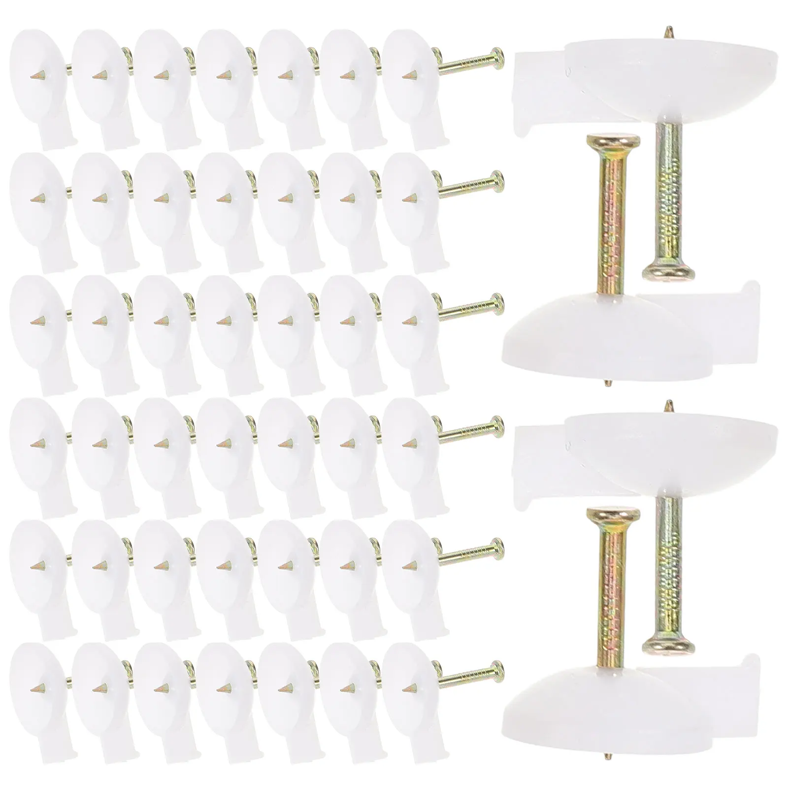

100pcs Wall Nail Fixing Artifact Masonry Thumbtack Cement Tacks Nails Metal Thumbtacks Curtain Door Fixing Easy Installation