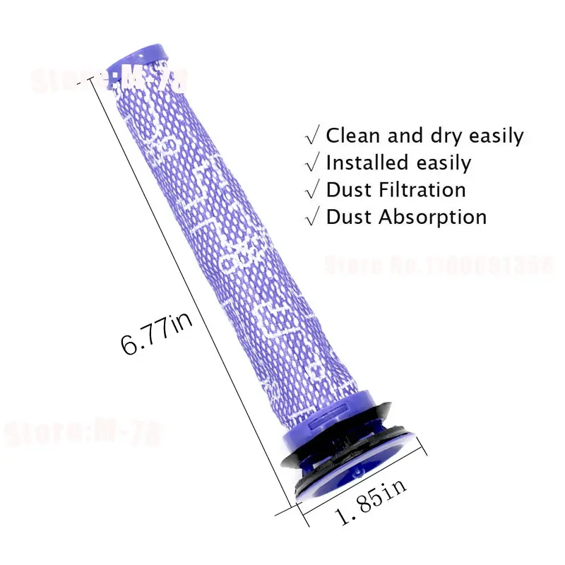 Pre Motor Hepa Filters Replacement for Dyson V6 V7 V8 DC62 DC61 DC58 DC59 DC74 Vacuum Cleaner Filter Parts # 965661-01 Filter