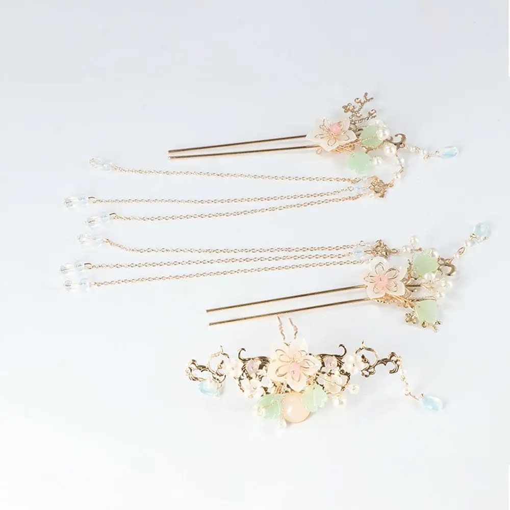 อุปกรณ์เสริมผมสไตล์คลาสสิกผีเสื้อ HANFU แบบดั้งเดิม DRAGONFLY พู่ Hairpin Headwear คลิปผม