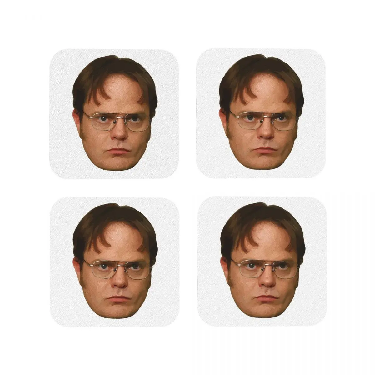 Dwight Schru Coasters Kitchen Placemats Waterproof Insulation Cup Coffee Mats For Decor Home Tableware Pads Set of 4