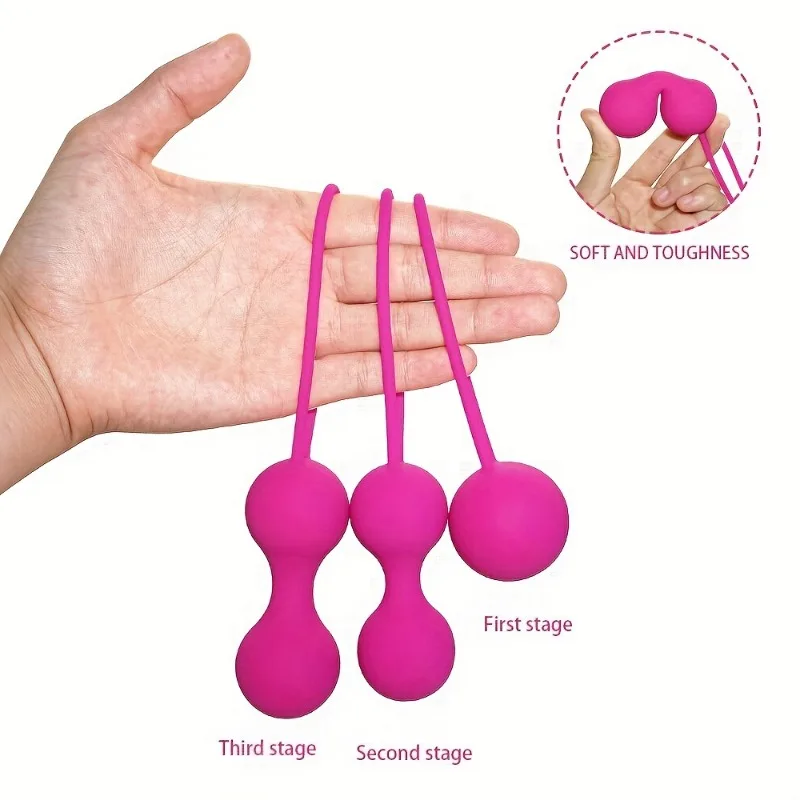Kegel Vagina Balls Tighten Vagina Muscle Balls Kegel Trainer for Women Pelvic Floor Muscles Strengthen Adult Silicone Sex Toys