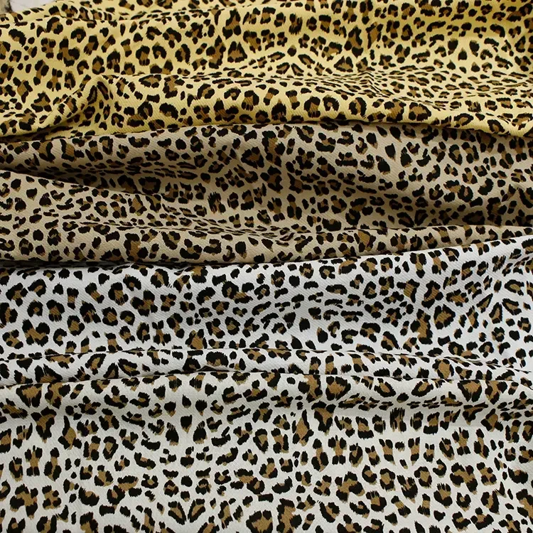 Wholesale Leopard Camouflage Printed Washed Organic 100% Cotton Fabric For Fashion Shoe Shirt