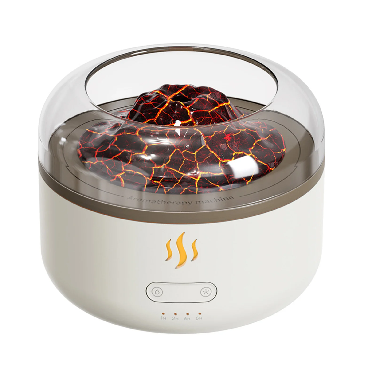 Flame Humidifier 160ml 7 Color LED Light Ultrasonics Air Diffuser With 2 Mist Modes Quiet USB Powered For Bedroom Office