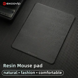 EXCO Resin Hard Mouse Pad Small Mousepad with Non-Slip Rubber Base Waterproof for Gaming Office Computer Laptop