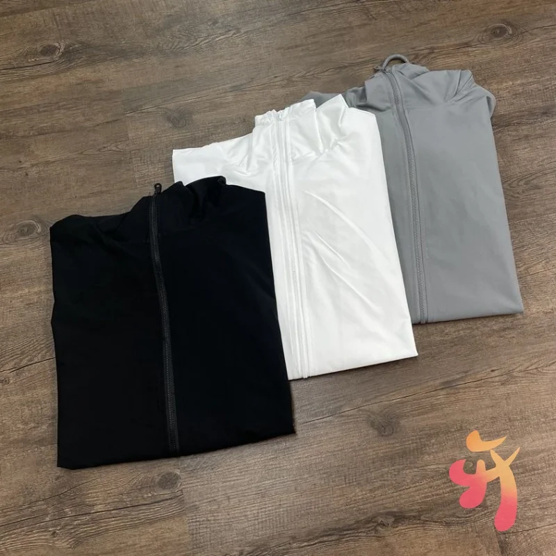 Blank Kanye Gosha Jackets Casual Street Zipper Hoodie Sunscreen Quick Drying Coat Stormtrooper Windbreaker Hoody Men Women