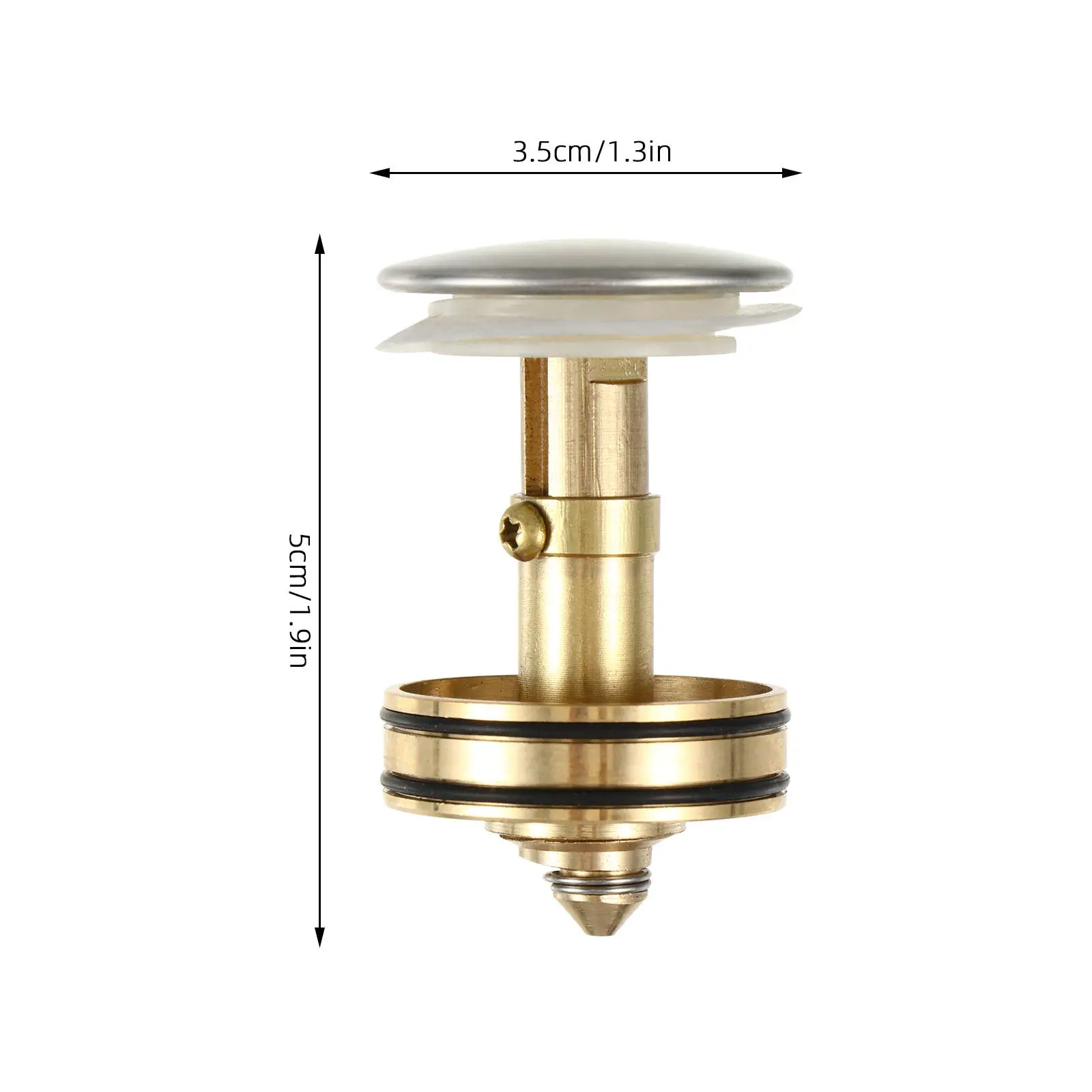 1Pcs Downpipe Button Bounce Drain Filter Wash Basin Drainer Easy Install Kitchen Bathroom Sink Stopper Bounce Drain Filter - view 6