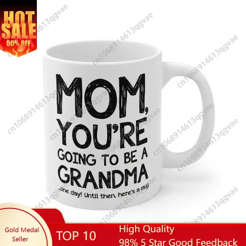 

Grandma Announcement Mug Pregnancy RevealCoffee Cup New Grandparent Gift, Baby Announcement Present, Mom To Be Mug Ceramic Drin
