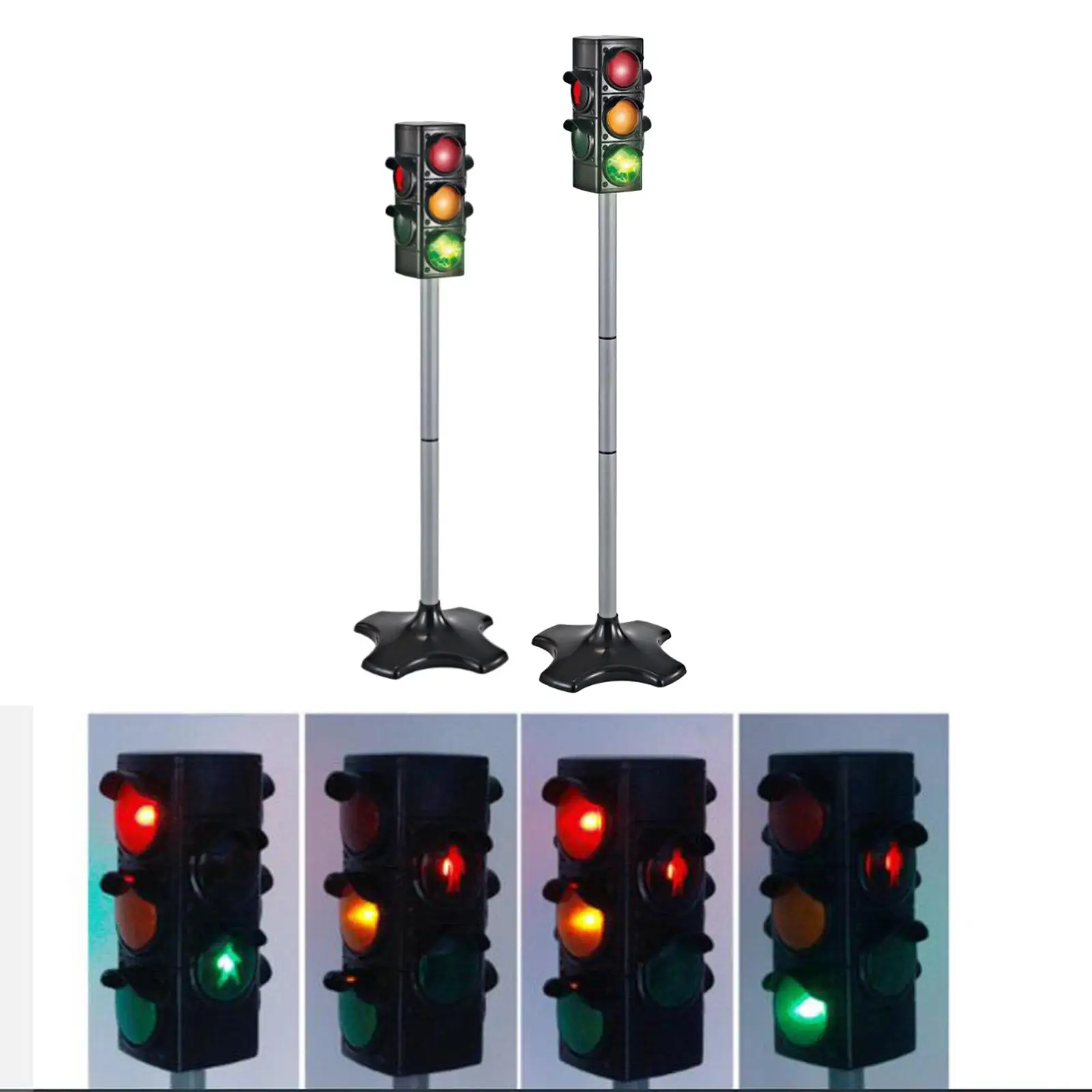 Electric Traffic Light Model with Sound and Light Traffic Rule Cognition Early Education Child Preschool Toy Props Accessories