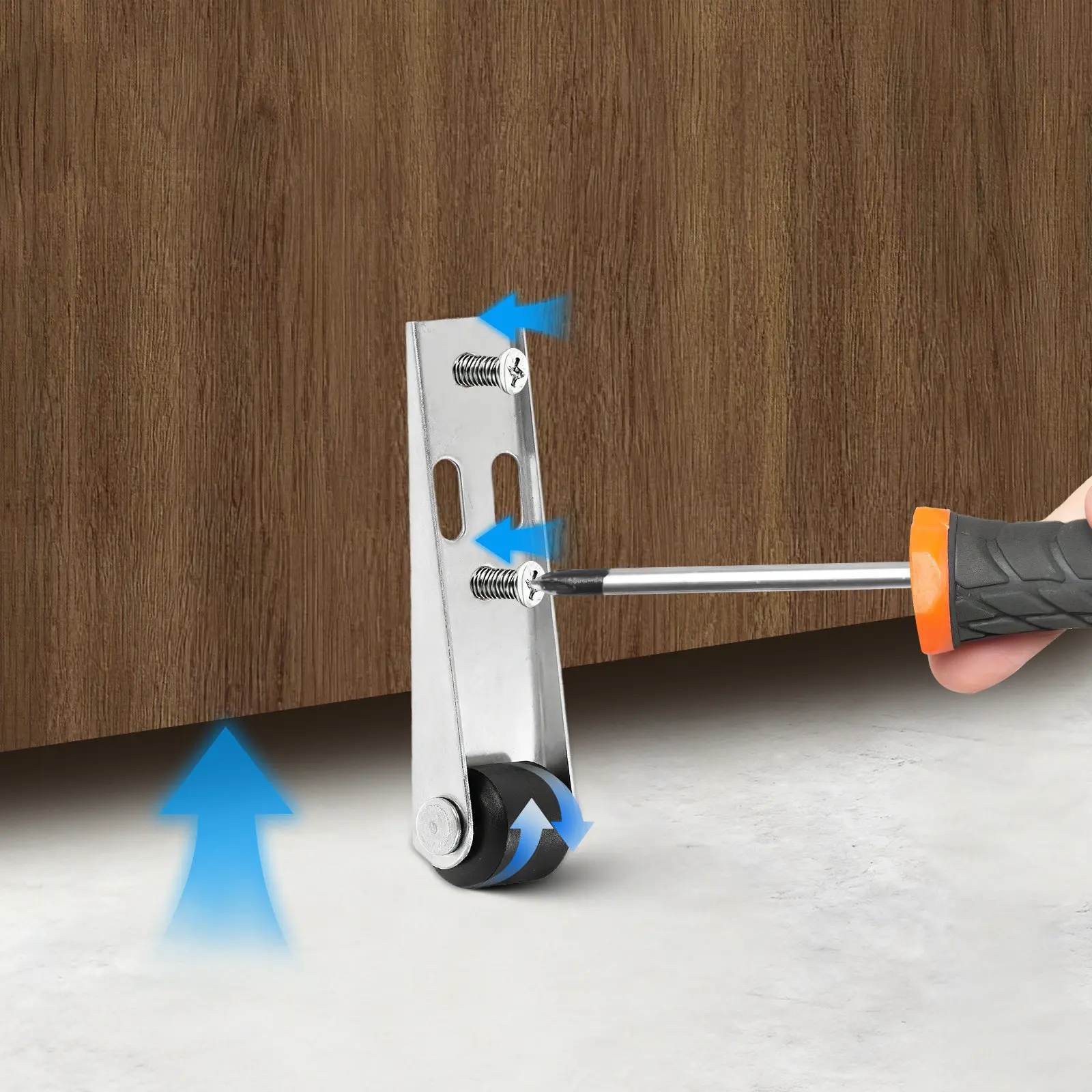 

2 комплекта роликов для деревянных ворот с опорой для опущенного дна, колеса для садовых и уличных деревянных ворот, для ограждений двора