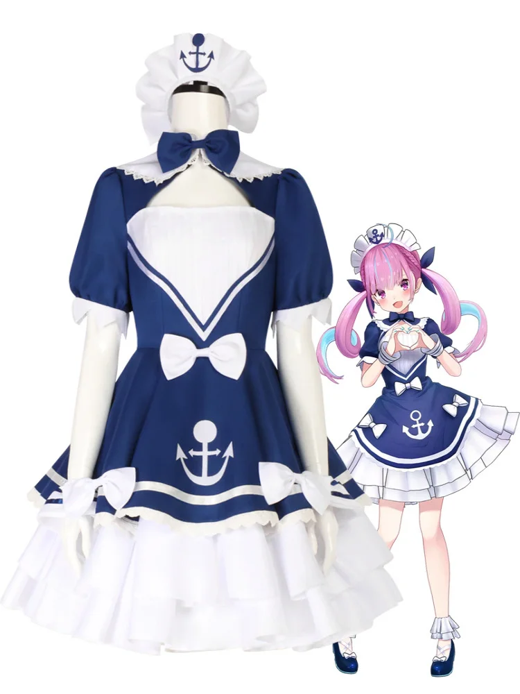 

Hololive Akuyua Cosplay Costume Virtual Broaasters loween Role-plang Women's Clothing Akuyua Sailor Suit