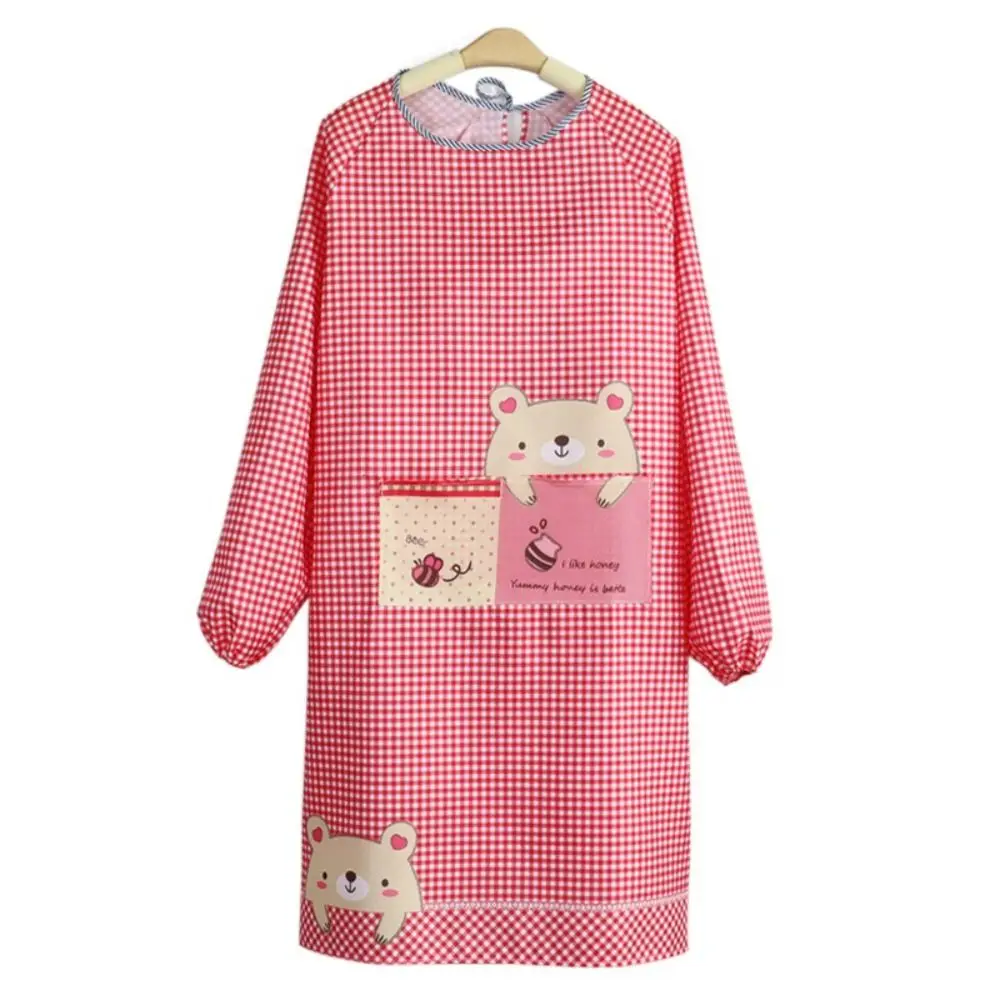 Tablier Imperméable à Manches Longues - Tablier De Cuisine Résistant Avec Poches (Taille M)