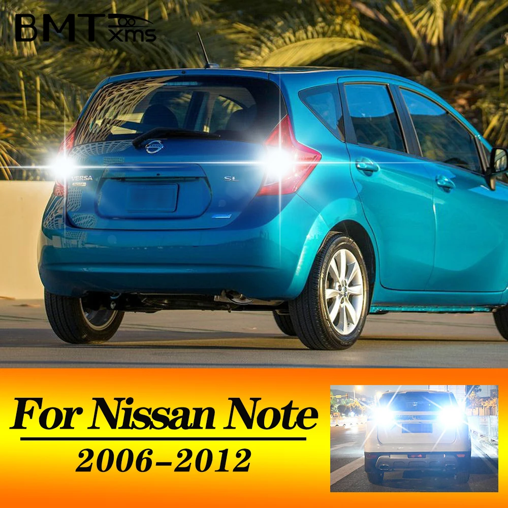 

BMTxms 2PCS W16W T15 921 LED Reverse Light Blub Backup Lamp White For NISSAN NOTE E11 NE11 2006 2007 2008 2009 2010 2011 2012