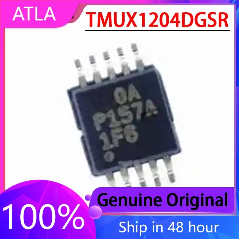 5PCS Original Chip TMUX1204DGSR Printing 1F6 VSSOP-10 Quasi Multiplexer