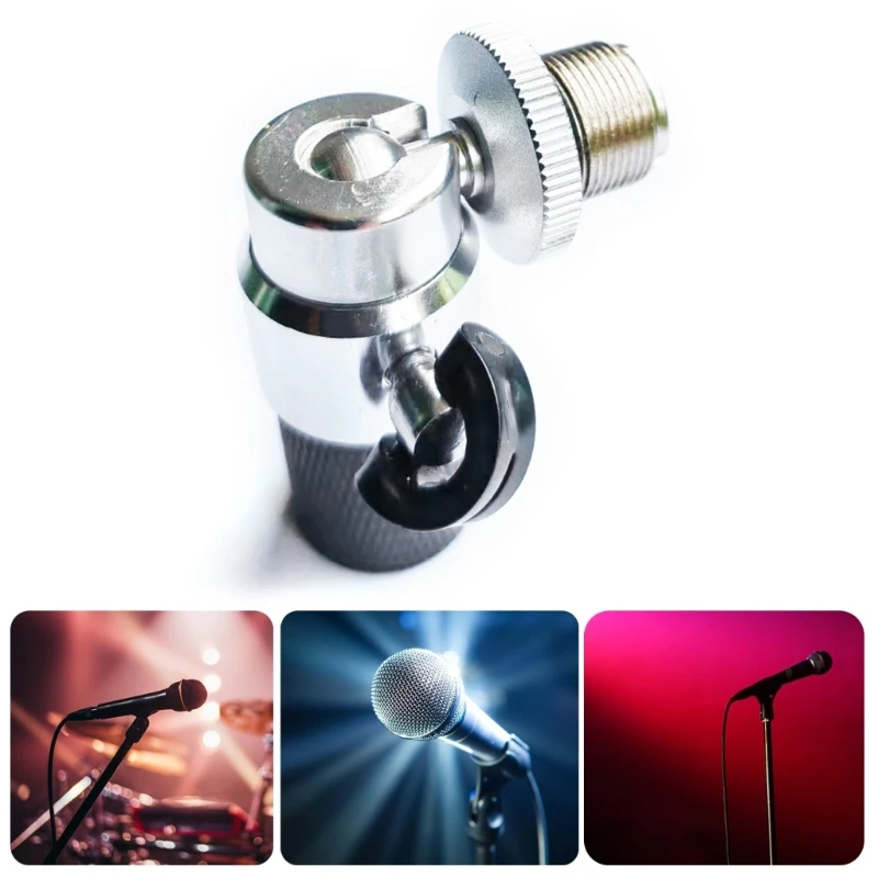 Adaptador tornillo rosca abrazadera micrófono montaje ajustable Ajuste F19E