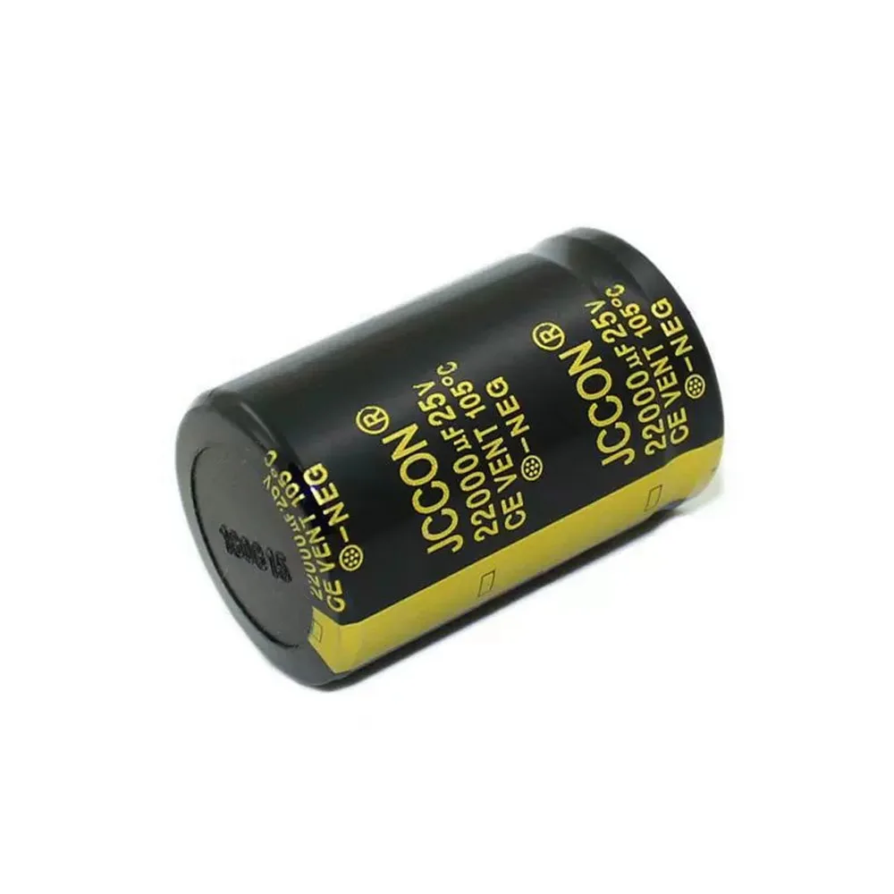 2pcs JCCON 22000uf 25V Audio Amplifier Filter Capacitor 30x45mm