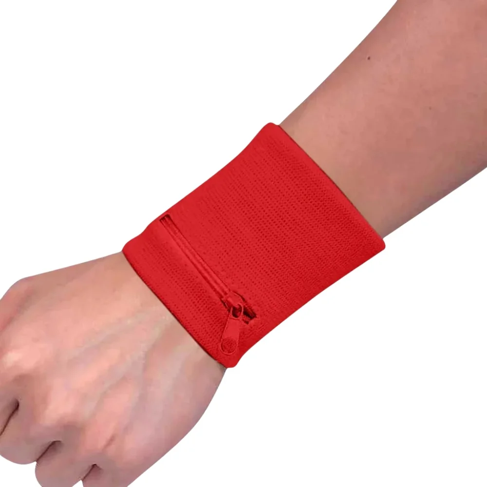 AliExpress NONE Sports Wristband Zipper Wrist Wallet Multifunction Running Bag Arm Band Bags Key Cards Storage Cycling Purse Band Sweatband