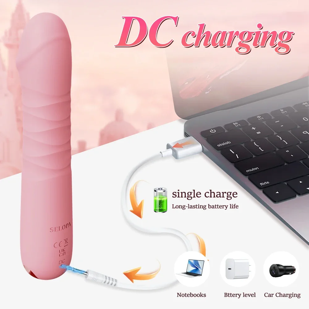 Powerful Thrusting Telescopic Dildo Vibrator Female G-Spot Clitoris Stimulator Vagina Massager Masturbation Sex Toys for Women