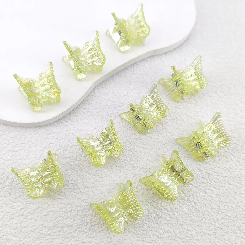 10 stücke Ins Mini Schmetterling Haar Klaue Clips Bunte Trendy Nette Kleine Clips Mehrfarbige Mädchen Haar Clips Haarnadel Haar Zubehör – Detail 11