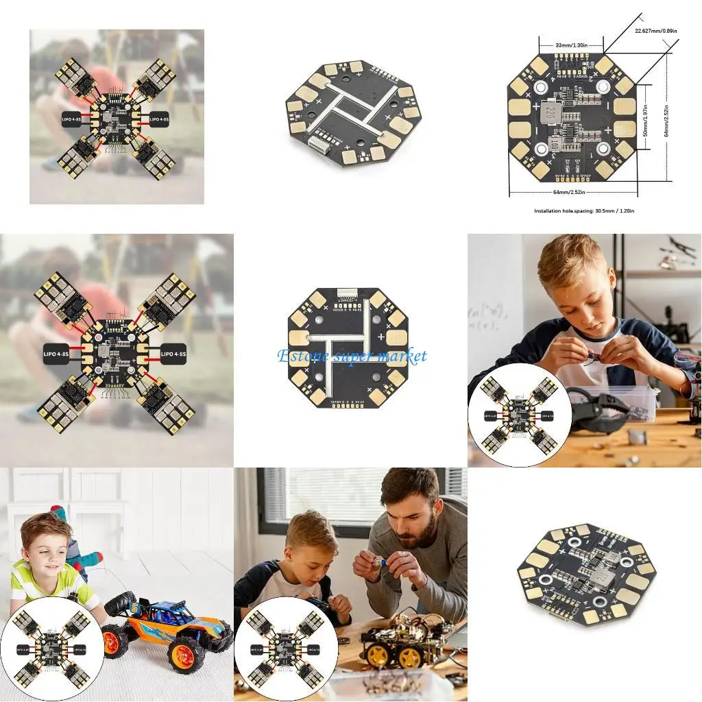 

090B Welded High Current 8CH 400A Power Distribution Board Suitable for Multirotor