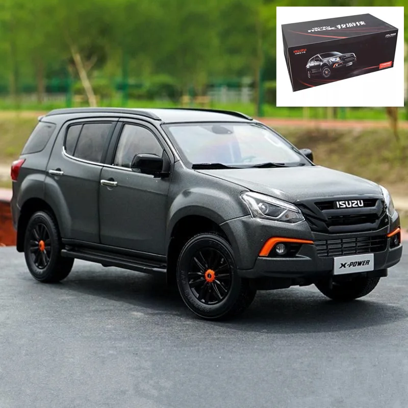 1/18 ISUZU MU-X SUV Alloy Car Model Diecast Metal Off-road Vehicle