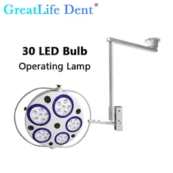 GreatLife Dent 30 diod LED sufitowa naścienna lampa operacyjna LED bezcieniowe 90000 Lux światło egzaminacyjne stomatologiczna chirurgiczna lampa dla zwierząt domowych