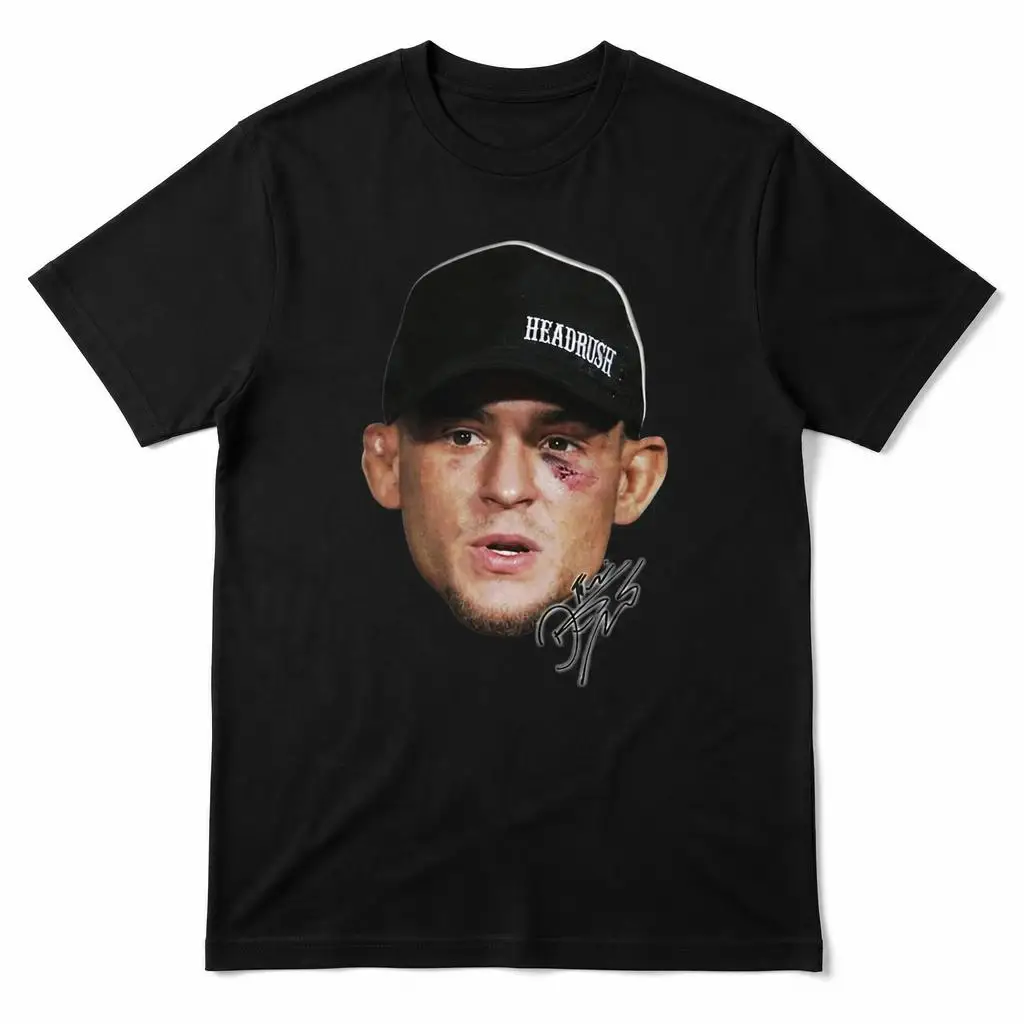 Dustin Poirier HeadRush Signature Men T Shirt 100% Cotton Clothing Fun Short Sleeve Tee Gift T-Shirts
