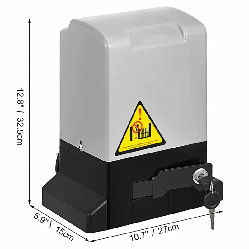 Электрический привод для подъездных ворот, безопасность, скорость 43 фута/мин, включает 2 пульта дистанционного управления, автоматическое открывание раздвижных ворот, 1400 фунтов