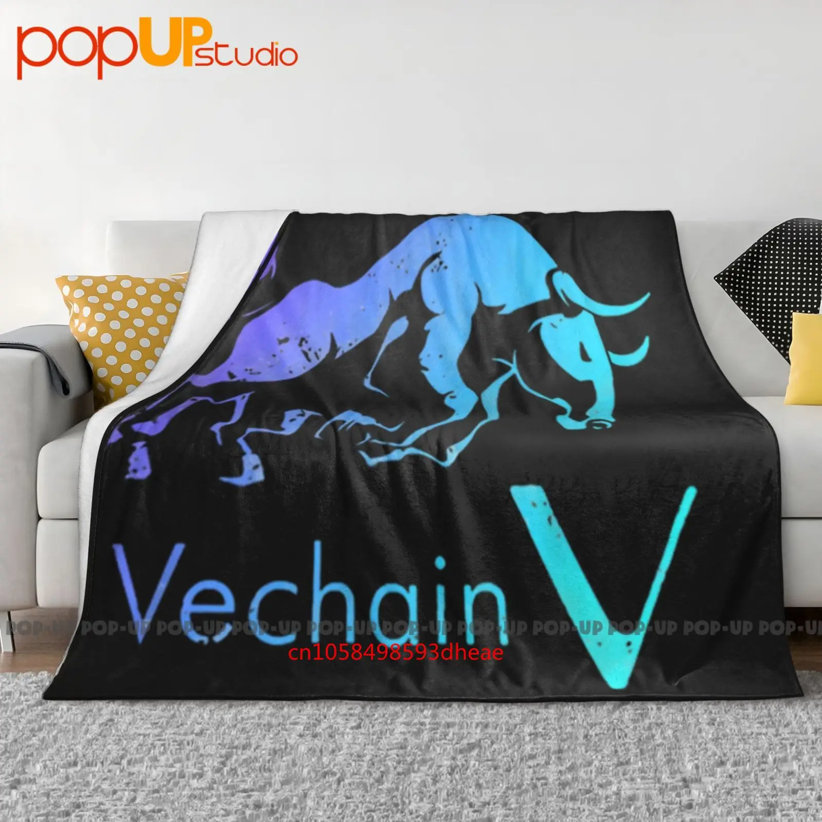 Vechain в бульбене! Vet Crypto Blockchain Technology Жетон Ультра-мягкое одеяло Одеяло Зимние чехлы для диванов Чехлы на кровать