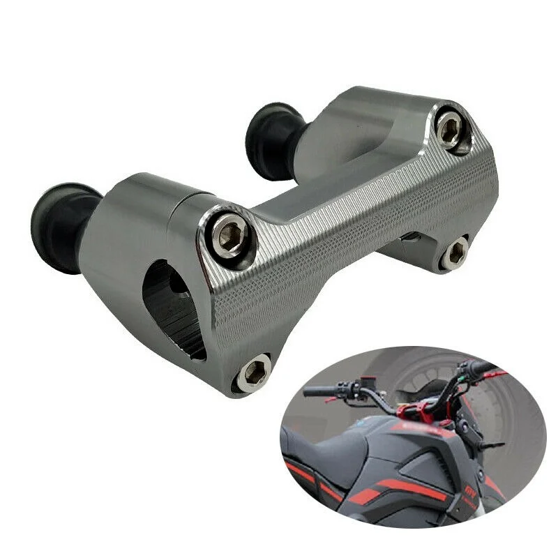 28MM Motorcycle HandleBar Handle Bar Base Tap Rod Mount Clamps Riser Aluminium