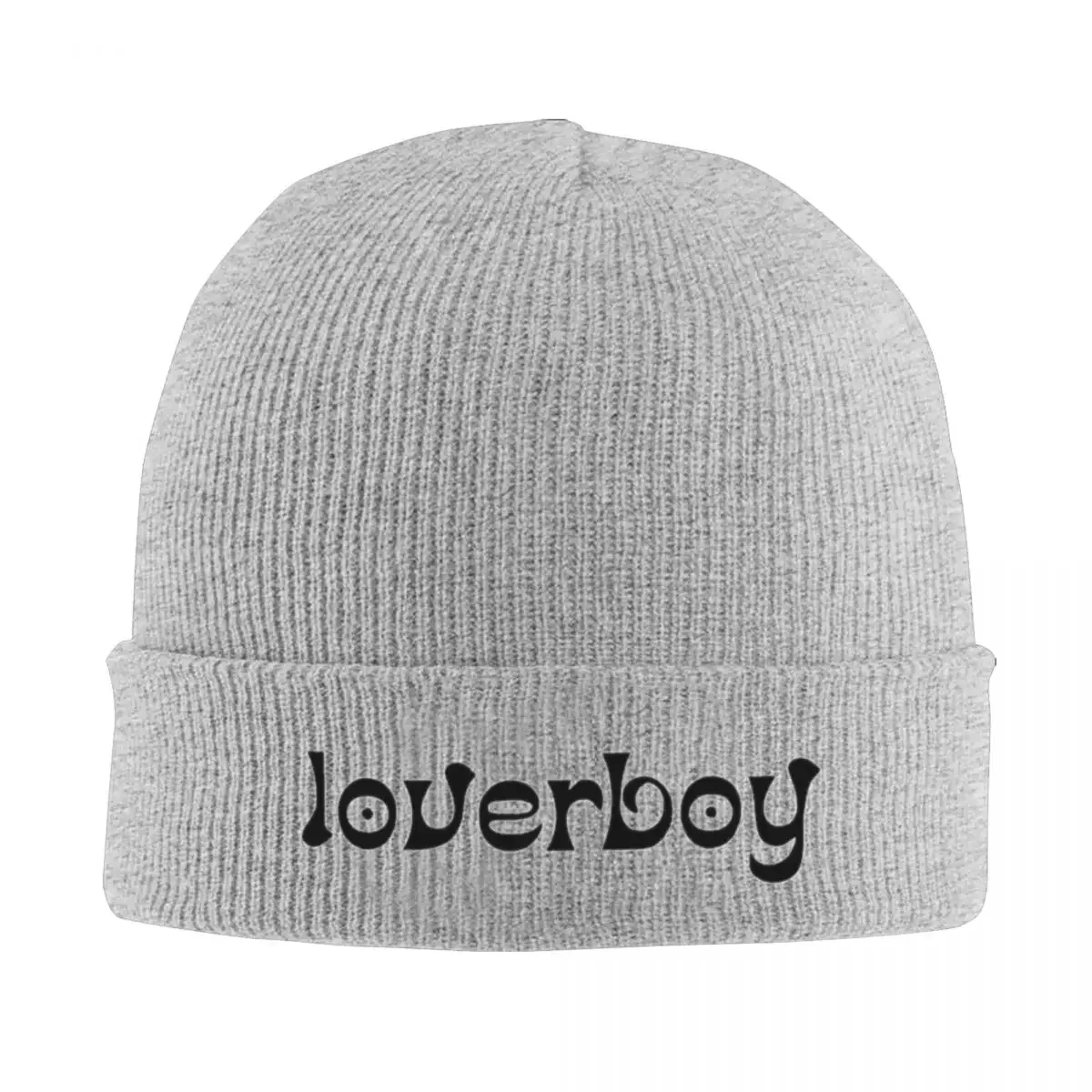 Loverboy Beanie Hats quote print Bonnet Hats Adult Unisex Vintage Outdoor Skullies Beanies Autumn Winter Printed Elastic Caps