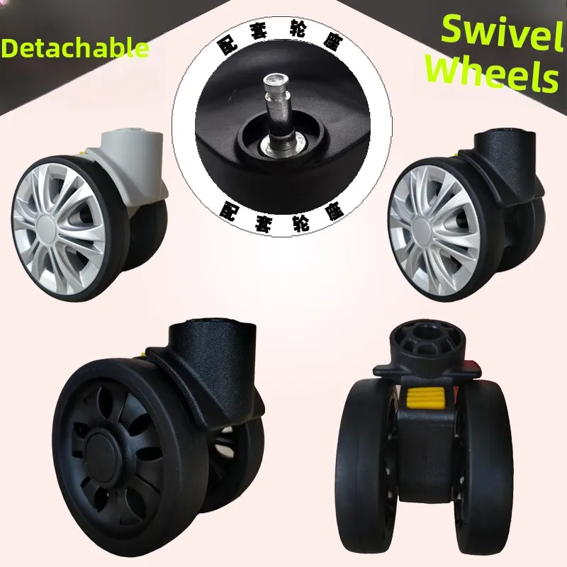 Universal Wheel Luggage Cart Travel Tool Box Wheel Roller Bag Wheel Removal Caster 011 Versatile Wheel for Suitcase And Bag