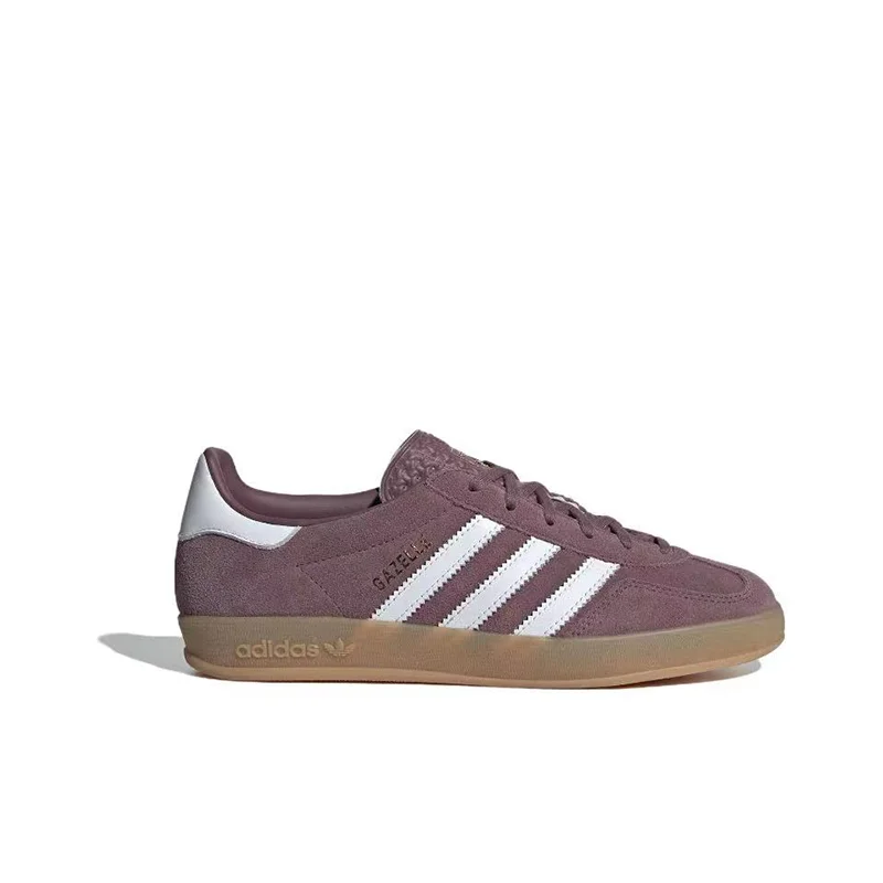 Adidas Origins GAZELLE INDOOR Fashion Retro Anti slip Wear resistant Low cut Board Shoes for Women