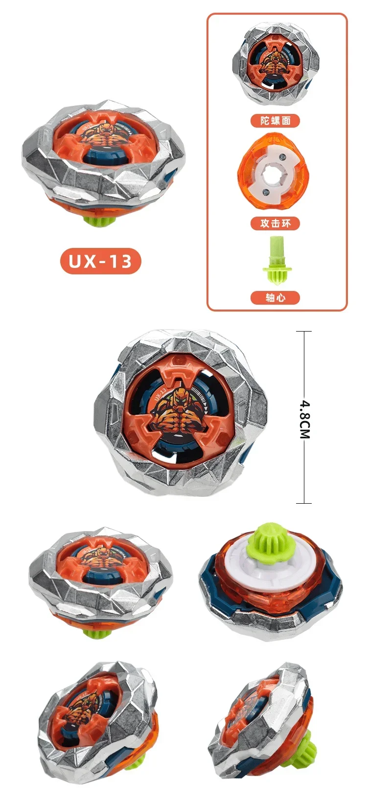 Beyxs Gyro X Toy UX Gyro Battle Gyroskop mit Launcher, interaktives Wettkampfspiel, Spinner-Spielzeug für Kinder und Jungen, Festivalgeschenk – Detail 14