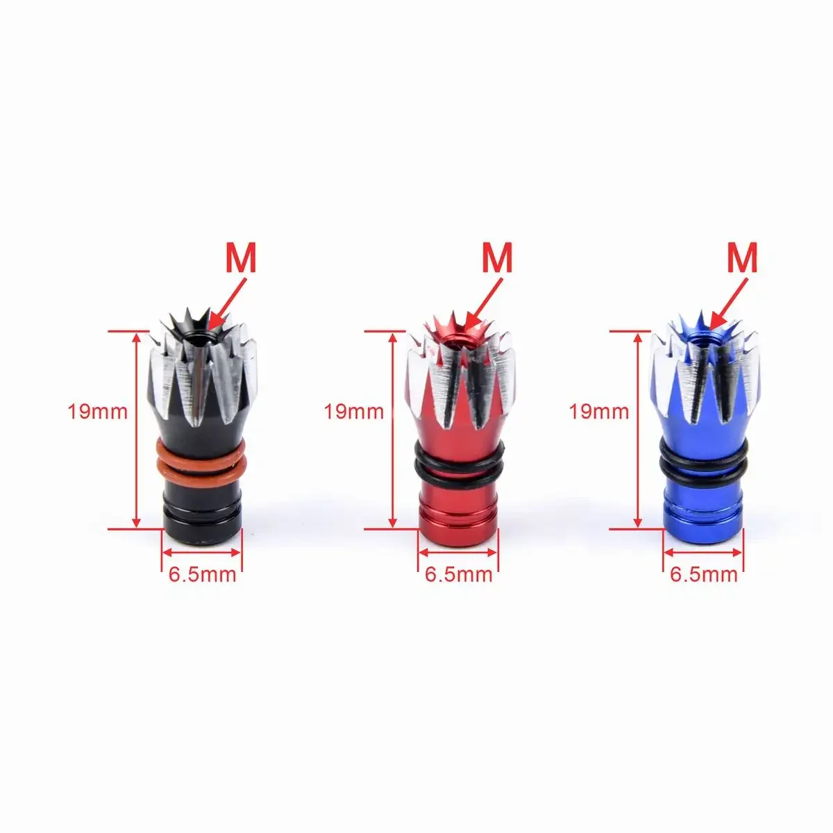 M2.5 M3 M4 Aluminum RC Transmitter Stick Ends Thumb Rocker Non-slip Head for X-lite Flysky FUTABA JR FrSky RadioLink WFLY