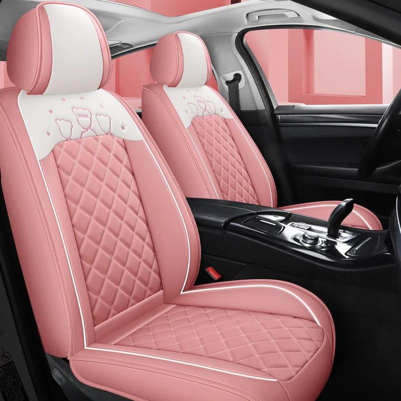 5 Seat Full Coverage Universal Style Car Seat Covers for VW Golf Passat B5 B6 B7 B8 CC Touran Tiguan Toureg Polo Car Accessories
