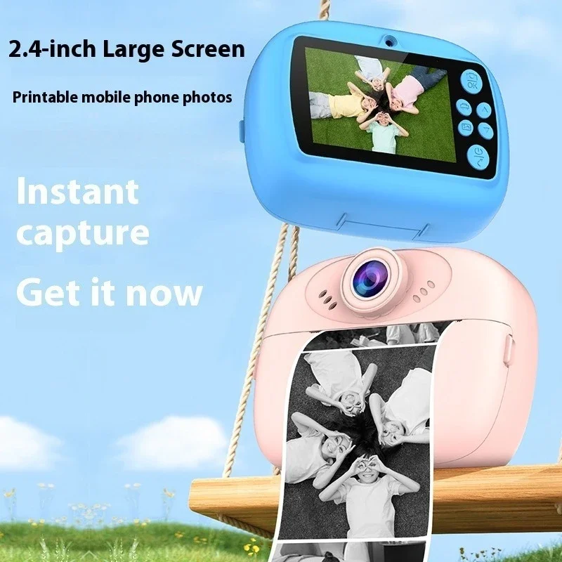 hdプリントカメラ-かわいい-クリエイティブ-感熱紙-インスタントプリント-写真-ビデオ-アウトドア-旅行カメラ-メモリカード対応