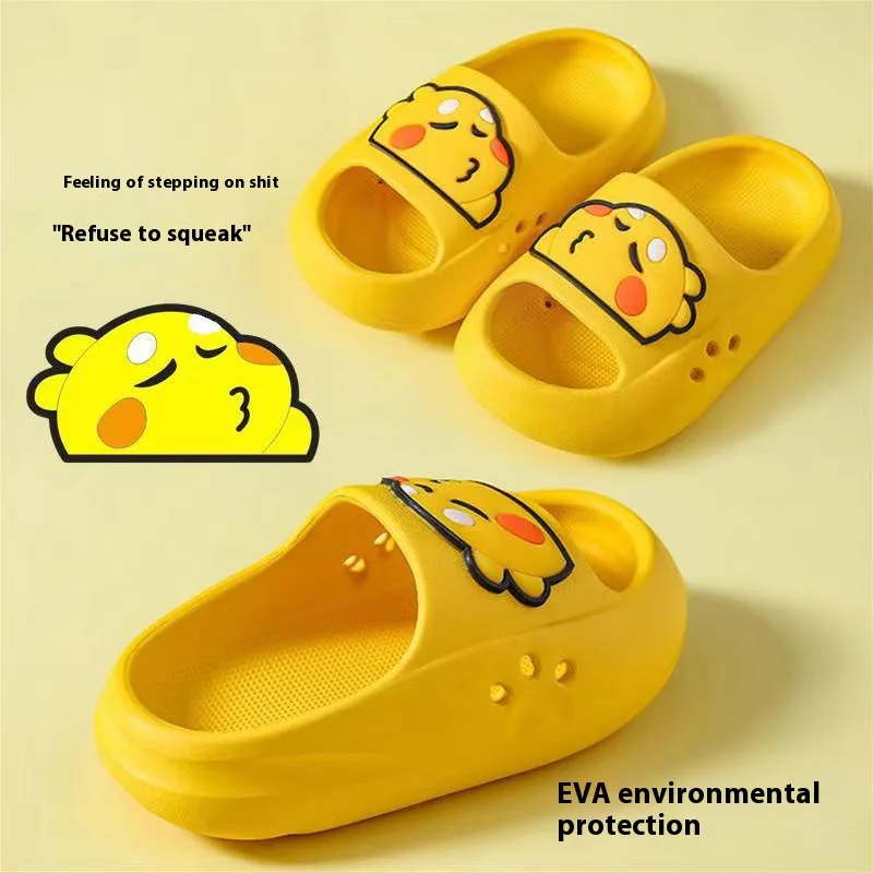 

EVA children's slippers cute cartoon boys and girls baby children bean shoes in big children parent-child sandals slippers summe