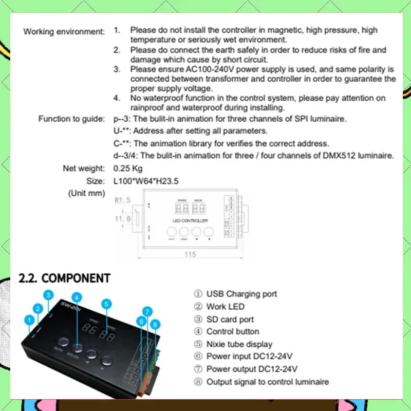 

SW201 DMX512 Устройство записи адресных кодов M512/SM16512/UCS512/GS8512 и т. д. Устройство записи адрес для писателей кодов DMX512-BAAQ