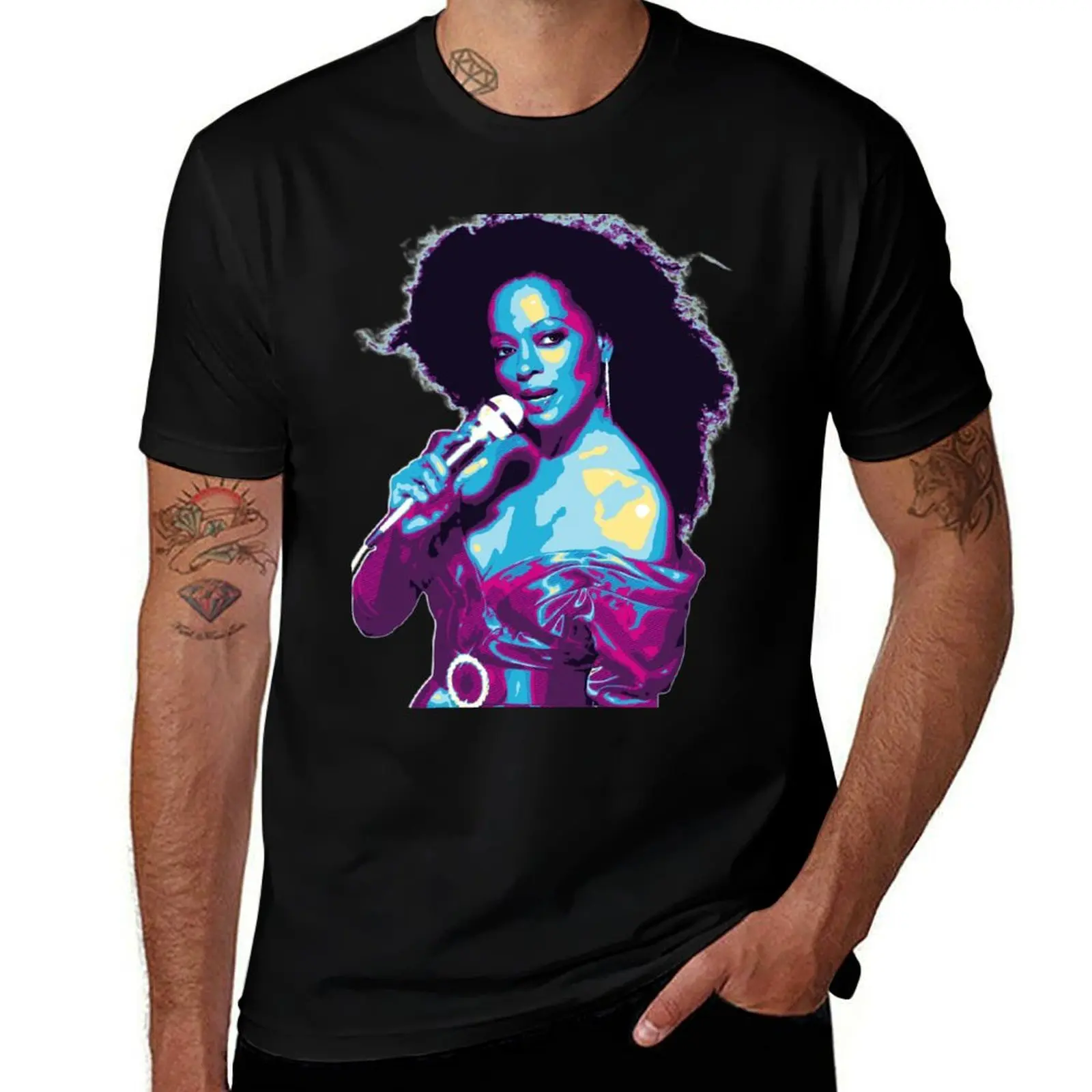 

Diana Ross Style Retro T-Shirt vintage clothes custom t shirt customizeds t shirt men 100℅ cotton