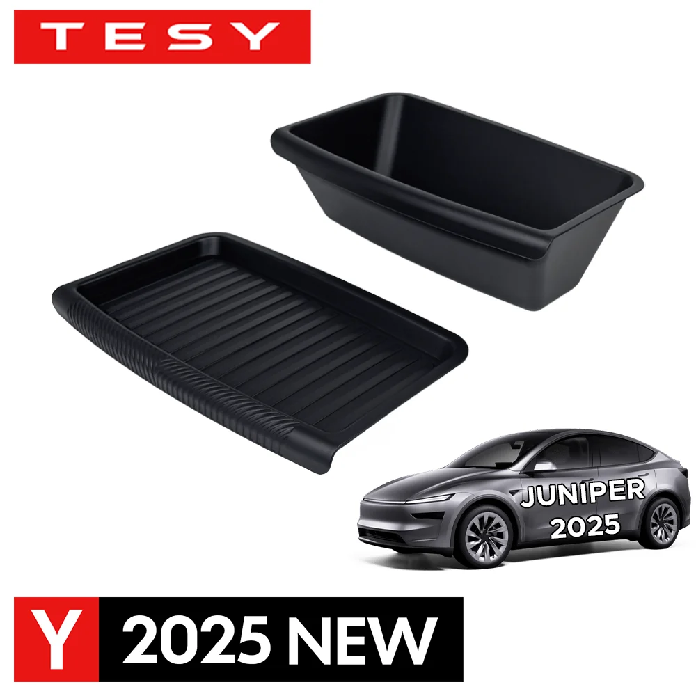 For Tesla New Model Y 2025 Launch Juniper Under Seat Storage Box Drawder With Lids ABS Material Interior Accessories